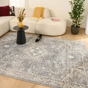 Vintage vloerkleed – Classic Bernard blauw/wit Black Friday-67% Veilige Betaling