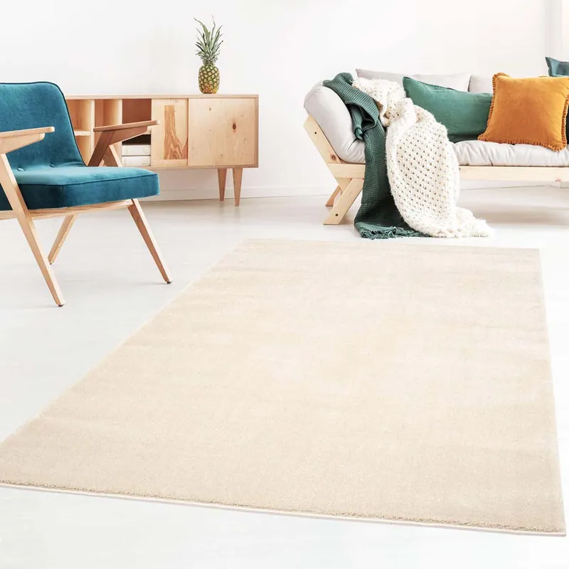 Nieuwe Collectie Effen vloerkleed velours Gala – ivoor -38%