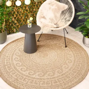 Jute buitenkleed rond – Sunset Shores beige/wit Black Friday-38% Bestseller
