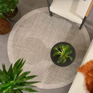 Buitenkleed rond – Coastal grijs Black Friday-43% Direct Beschikbaar