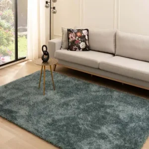 Hoogpolig vloerkleed velvet – Posh blauw Black Friday-53% Goedkoop