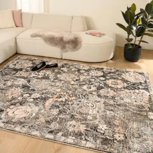 Klassiek vloerkleed – Fancy Flowers multi Black Friday-71% Lage Prijs