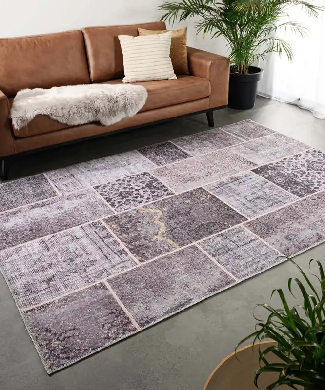 Patchwork vloerkleed – Fade Heritage taupe Black Friday-40% Lage Kosten