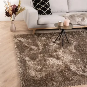 Hoogpolig vloerkleed velours Posh – beige Black Friday-60% Exclusieve Aanbieding