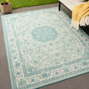 Op = Op Vintage buitenkleed – Flip Agnes turquoise Black Friday-37%