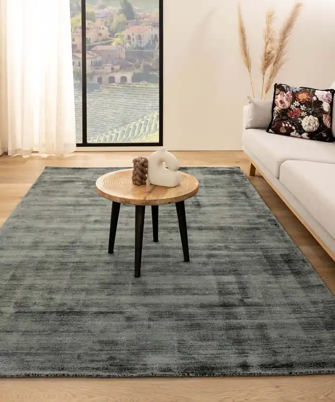 Viscose vloerkleed – Glamour blauw Black Friday-32% Shop Nu