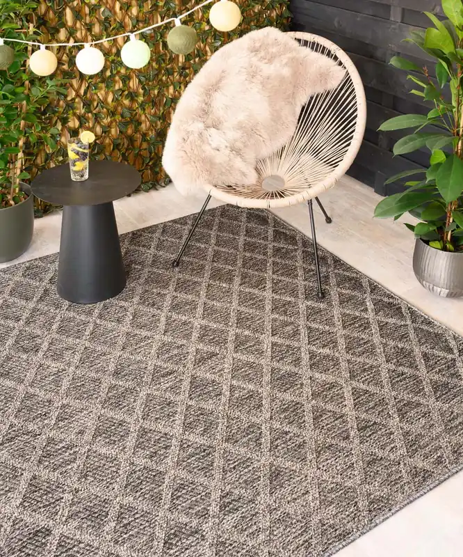Budget Buitenkleed ruiten – Retreat grijs Black Friday-38%