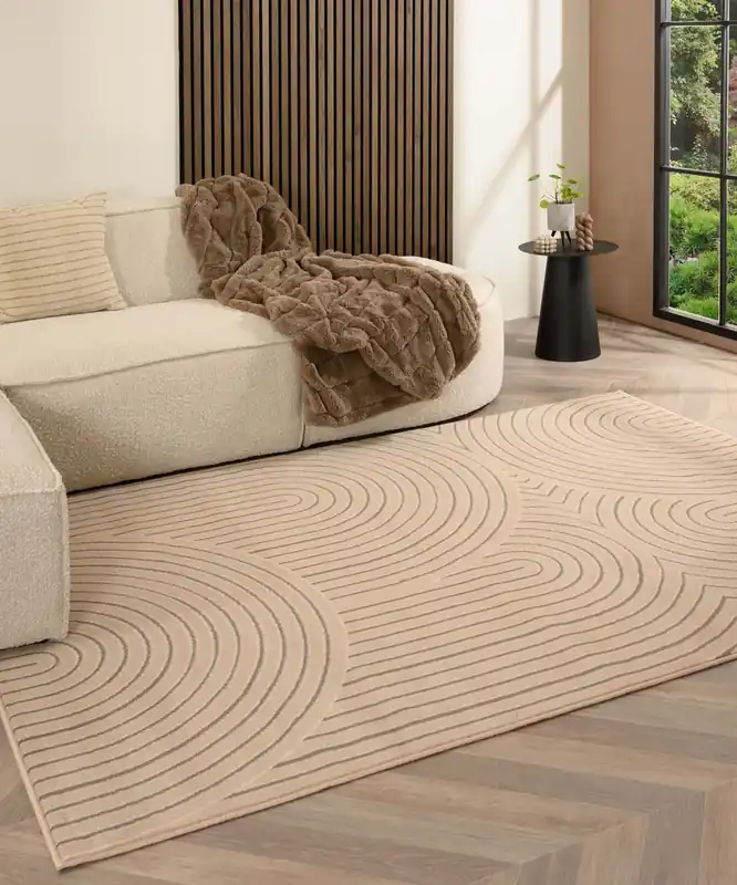 Weekendaanbieding Japandi vloerkleed – Ease Akira ivoor Black Friday-40%