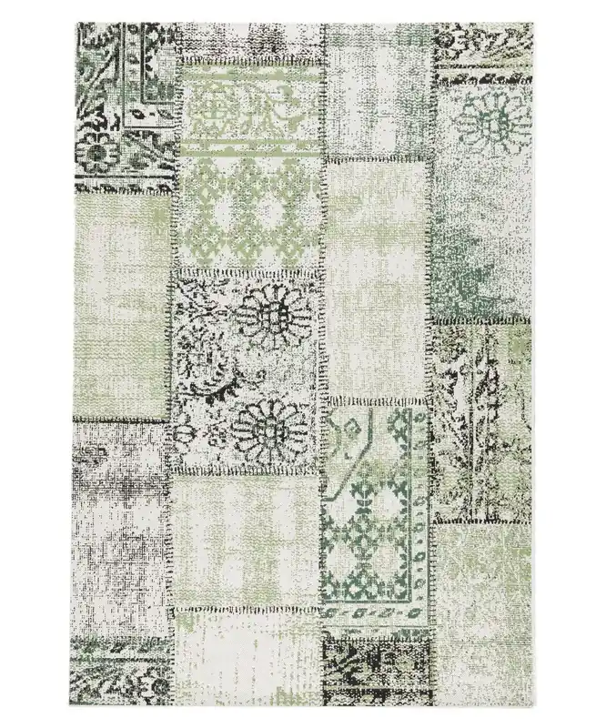 In De Mode Patchwork buitenkleed – Verdant Foliage groen Black Friday-50%