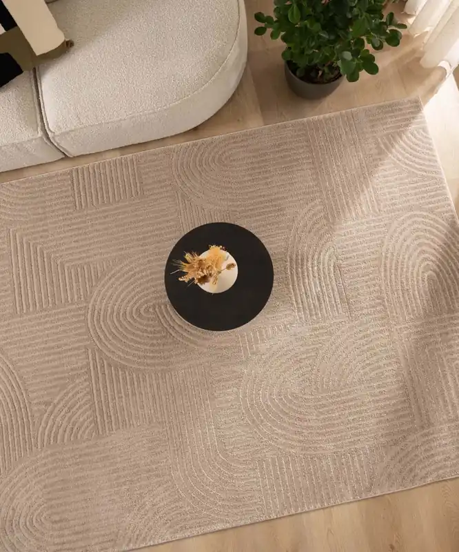 Fabrieksprijs Vierkant vloerkleed Scandinavisch – Contour Bend beige Black Friday-76%