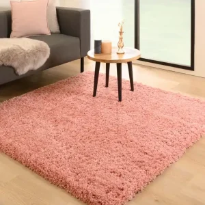 Vierkant hoogpolig vloerkleed – Cozy Shaggy – roze Black Friday-55% Bestseller