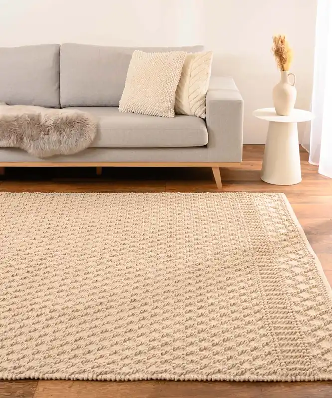 Voordeelprijs Katoen vloerkleed geometrisch – Nordland ivoor Black Friday-39%