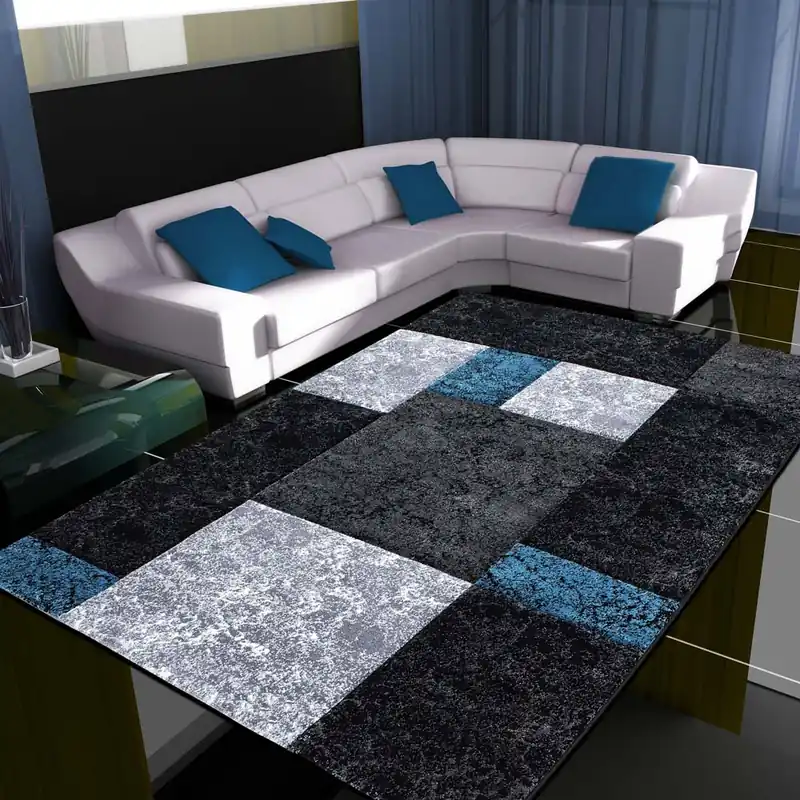 Lage Prijs Modern Vloerkleed Hawaii Turquoise 1330 -33%