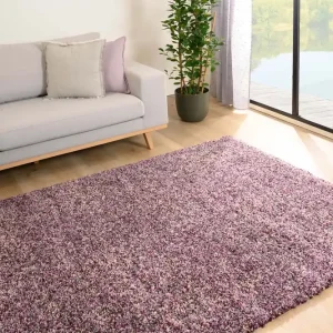 Hete Deal Hoogpolig vloerkleed gemêleerd – Blend paars/grijs    Black Friday-40%