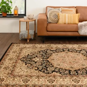 Perzisch tapijt – Mirage Treasure zwart/beige    Black Friday-43% Must-Have