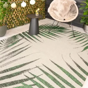 Buitenkleed palmbladeren – Coastal Cliffs groen    Black Friday-40% Beperkte Voorraad