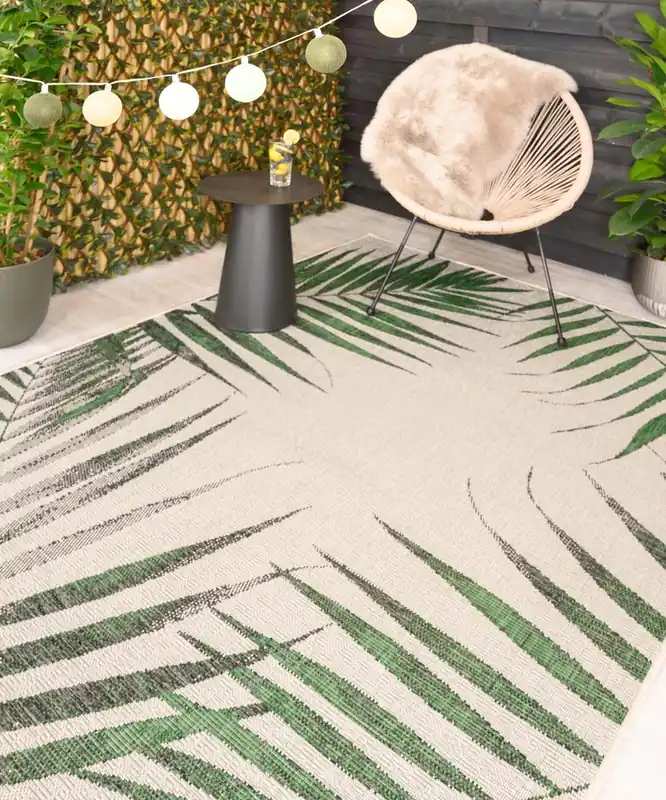 Buitenkleed palmbladeren – Coastal Cliffs groen Black Friday-40% Beperkte Voorraad