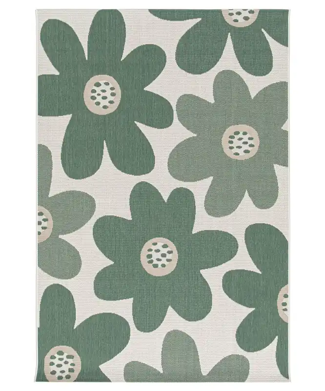 Buitenkleed bloemen – Verdance Floral groen Black Friday-52% Flitsaanbieding