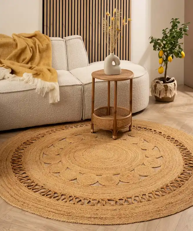 Jute vloerkleed rond – Sunny naturel Black Friday-33% Nu Kopen