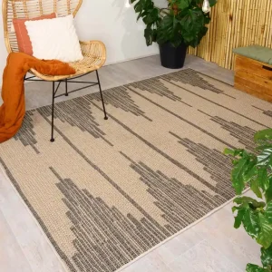 Luxe Jute buitenkleed Sunny Grotto – beige/zwart Black Friday-51%