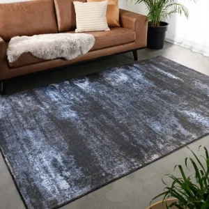 Topkwaliteit Vintage vloerkleed – Fade Celestial blauw/zwart Black Friday-40%