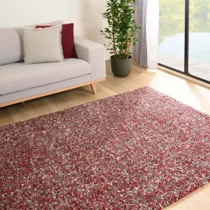 Meest Verkocht Hoogpolig vloerkleed gemêleerd – Blend rood/grijs Black Friday-40%