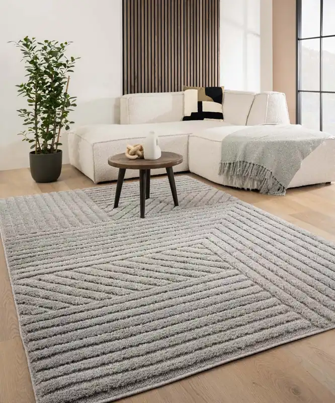 Gratis Verzending Scandinavisch vloerkleed – Arc Edge lichtgrijs Black Friday-54%