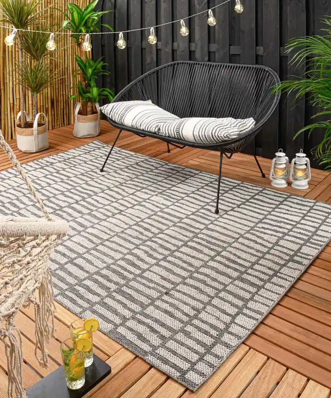 Buitenkleed Bricks – grijs/crème Black Friday-51% Beste Prijs