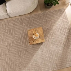 Scandinavisch vloerkleed – Contour Gem beige Black Friday-59% Lage Kosten