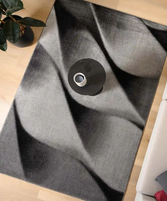 Bulkbestelling Modern vloerkleed – Canvas zwart/grijs Black Friday-38%