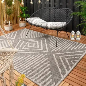 Buitenkleed Boho – grijs/crème Black Friday-51% Origineel
