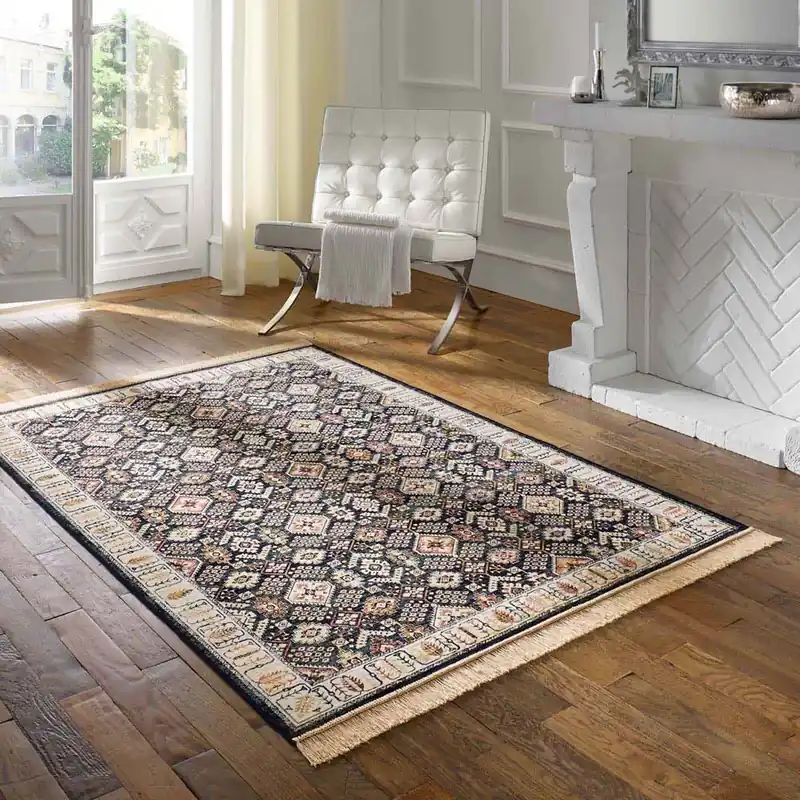 Oosters vloerkleed – Regal Leander donkerblauw Black Friday-36% Luxe