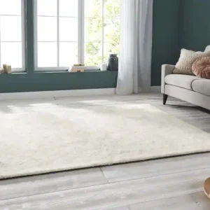 Beste Prijs Handgetuft hoogpolig vloerkleed Supersoft – crème -58%