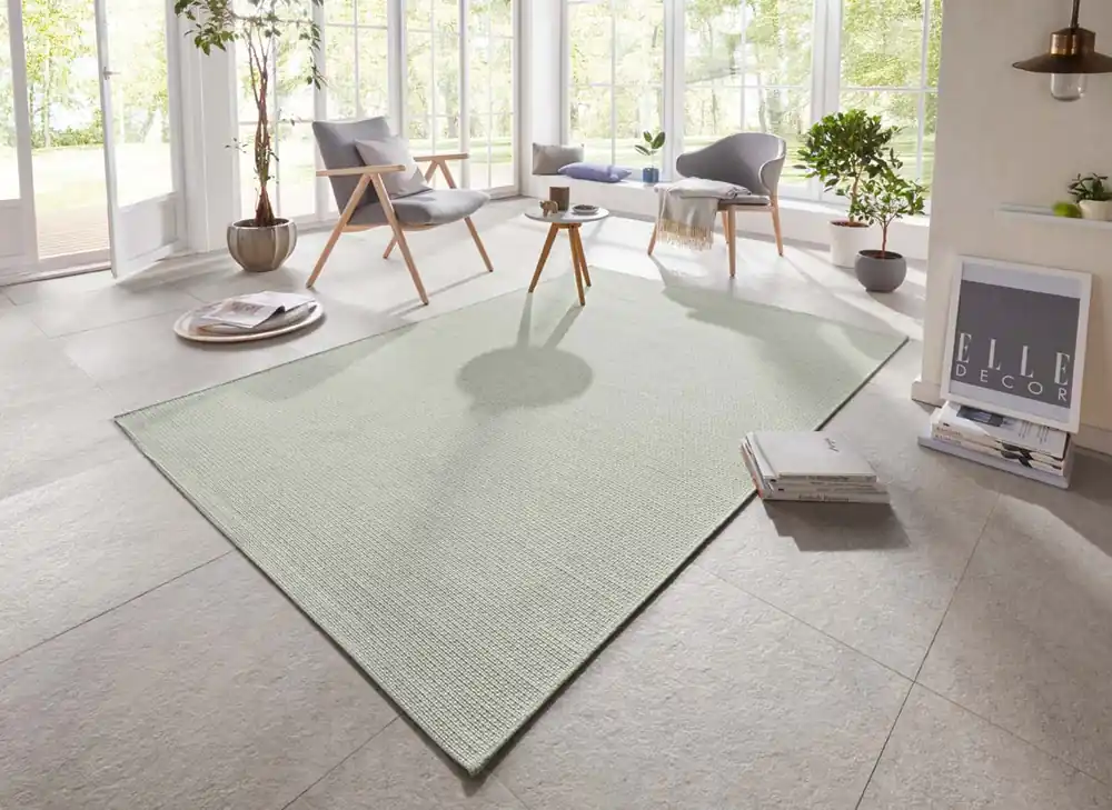 Binnen & buiten vloerkleed Millau Elle Decoration – groen Black Friday-41% Wereldwijde Verzending