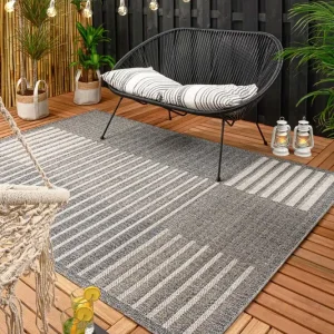 Buitenkleed blokken Urban – blauw/grijs Black Friday-51% Gratis Verzending