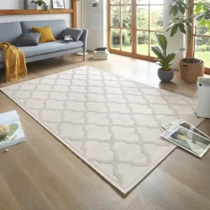 Vlakweef vloerkleed Macrame-Optiek Heaven – crème -45% Nieuwe Collectie