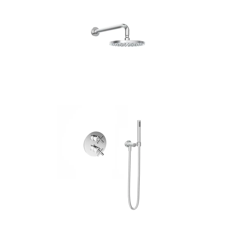 Lage Kosten Hotbath IBS 3A Get Together inbouw doucheset Chap chroom - met staafhanddouche - wandarm - hoofddouche 20cm - wandsteun