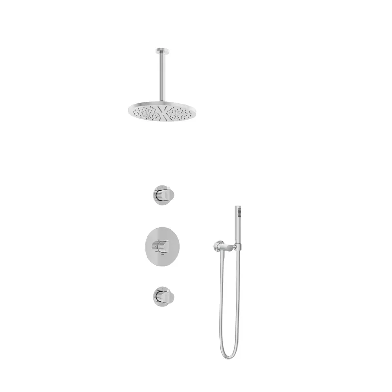Hotbath IBS1 Buddy inbouw doucheset - chroom - met staafhanddouche - 30cm hoofddouche - met plafondbuis 30cm - zonder glijstang Snelle Levering