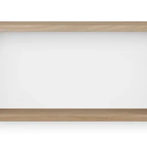 Rechtstreeks Van De Fabrikant Looox Wooden BoX eiken 60x30 cm met mat witte achterplaat