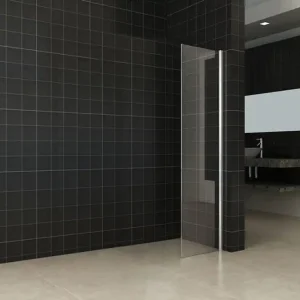 Direct Beschikbaar Wiesbaden zijwand + muurprofiel 400x2000 10mm NANO glas