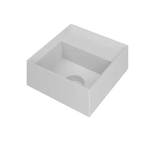 Wereldwijde Verzending Ink Vice fontein 27x27cm polystone - zonder kraangat - mat wit
