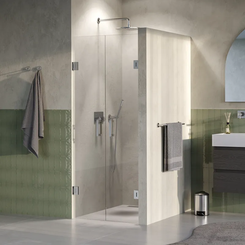 Brauer Void nis pendeldeur 80x200cm - geborsteld RVS PVD Modern