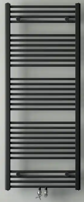 Alleen Vandaag Instamat Base badkamerradiator 185 x 60 cm (H x L) mat zwart