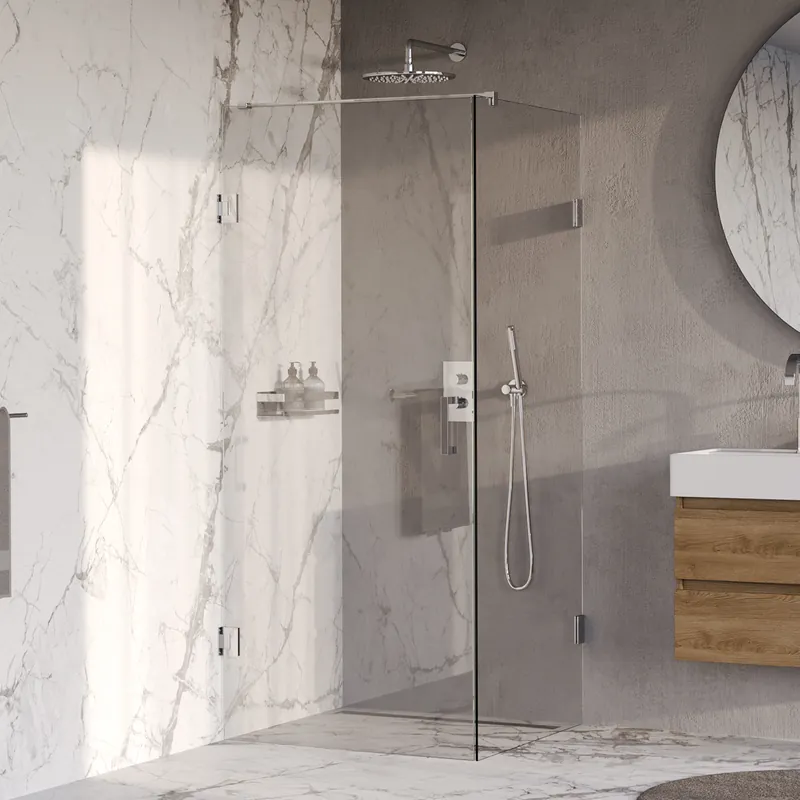 Gratis Verzending Brauer Void douchecabine zij-instap 80x80cm - chroom
