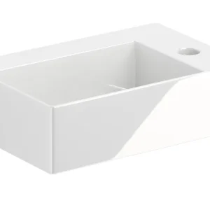 Alleen Vandaag Clou New Flush 2 fontein 35,5x24,5cm keramiek - met kraangat - wit