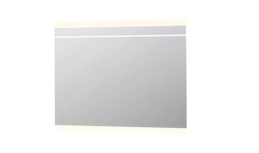 Veilige Betaling Ink spiegel SP6 120 x 80 cm met indirecte boven/onder LED verlichting, geïntegreerde horizontale LED verlichting en sensorschakelaar
