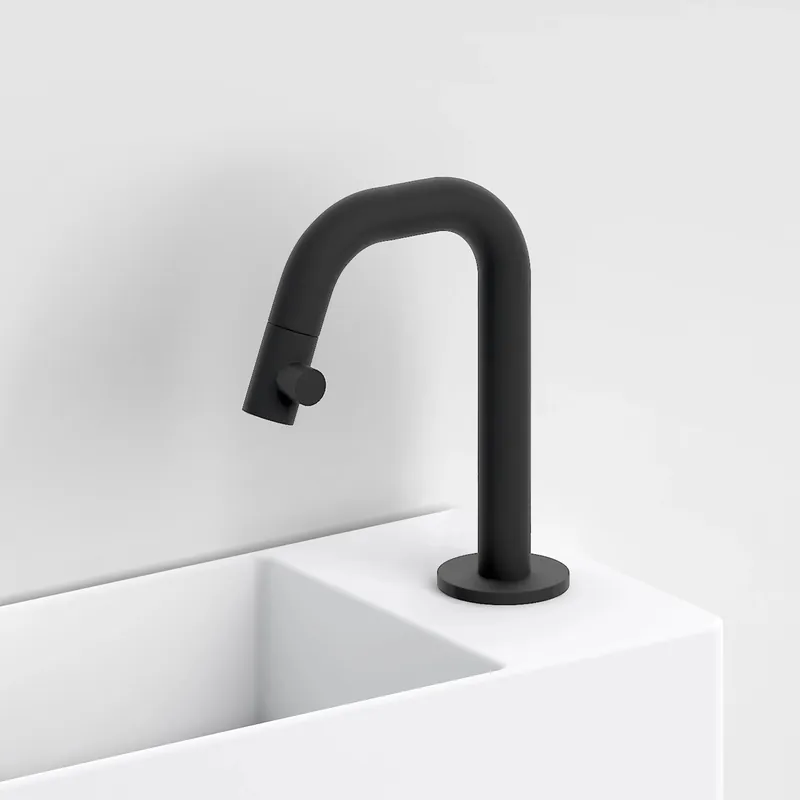 Handgemaakt Clou Kaldur fonteinkraan 10,6cm - mat zwart