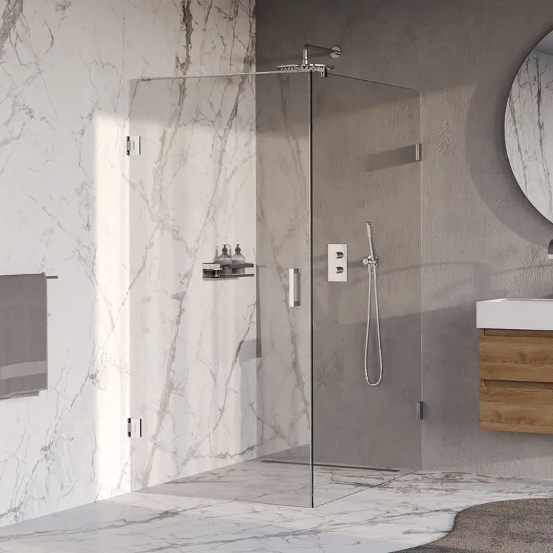 Brauer Void douchecabine zij-instap 140x90cm - chroom Professioneel
