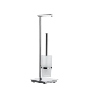 Smedbo Outline Lite toiletrolhouder met toiletborstelhouder vierkant FK603 glans chroom Koopje