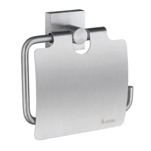 Smedbo House toiletrolhouder met klep mat-chroom Actieprijs
